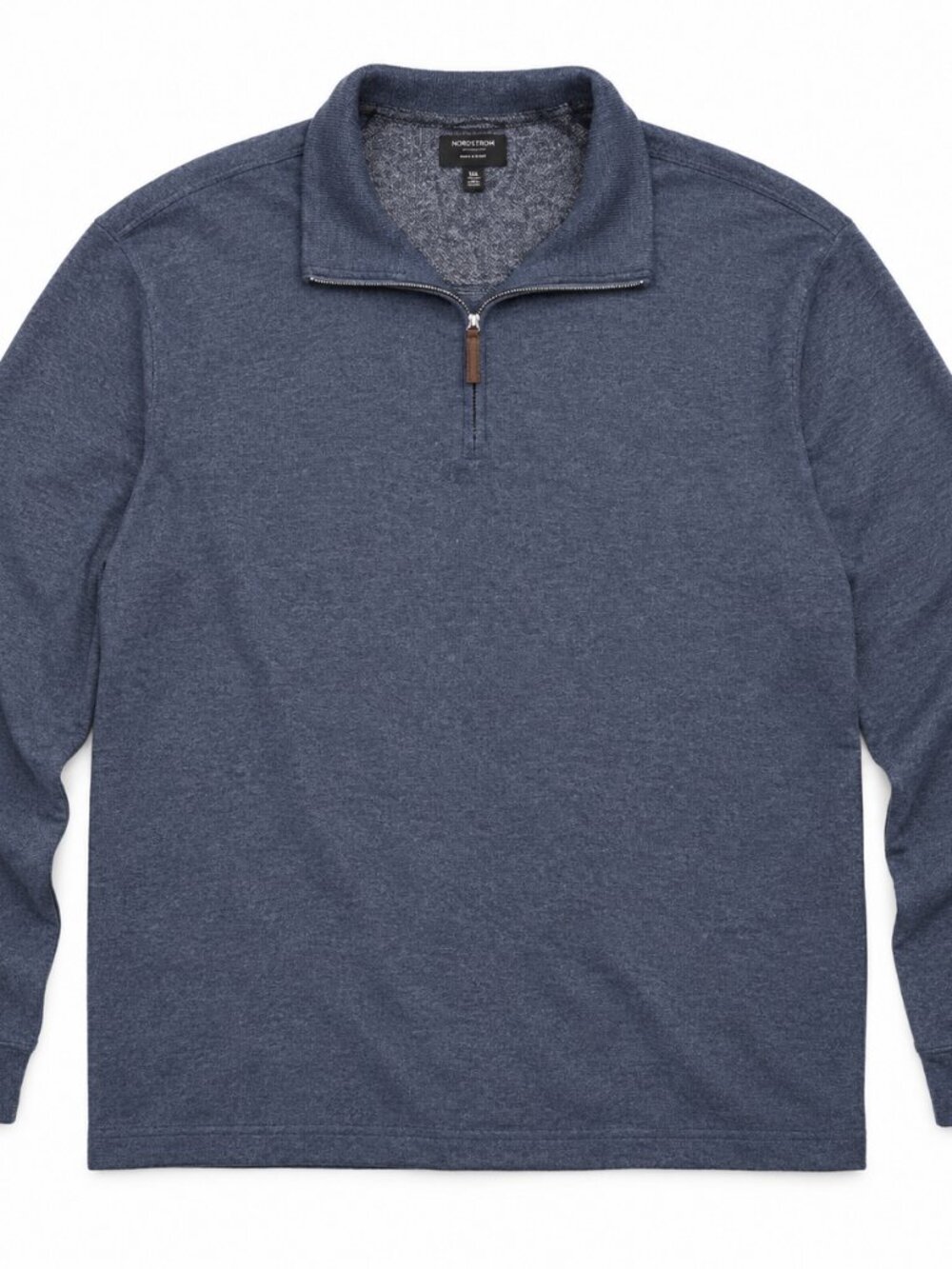 Nordstrom Men's Blue Quarter-Zip Pullover 3XL